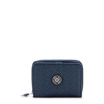 Kipling Money Love Classic Small Wallet Wallets Endless Blue Embossed | AU 2201UZ